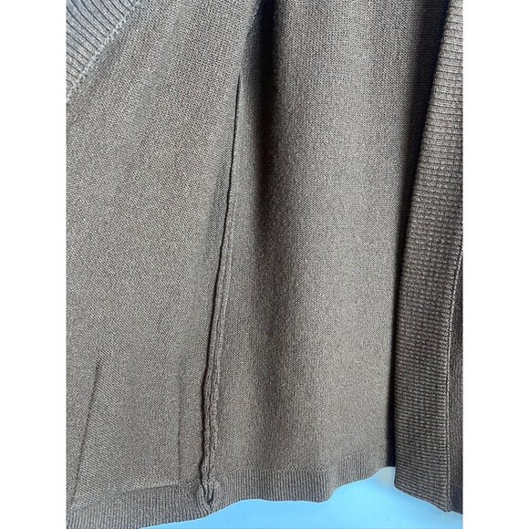 Brown Vintage Cashmere Cardigan 1950s Fully Fashioned - Picture 6 of 10